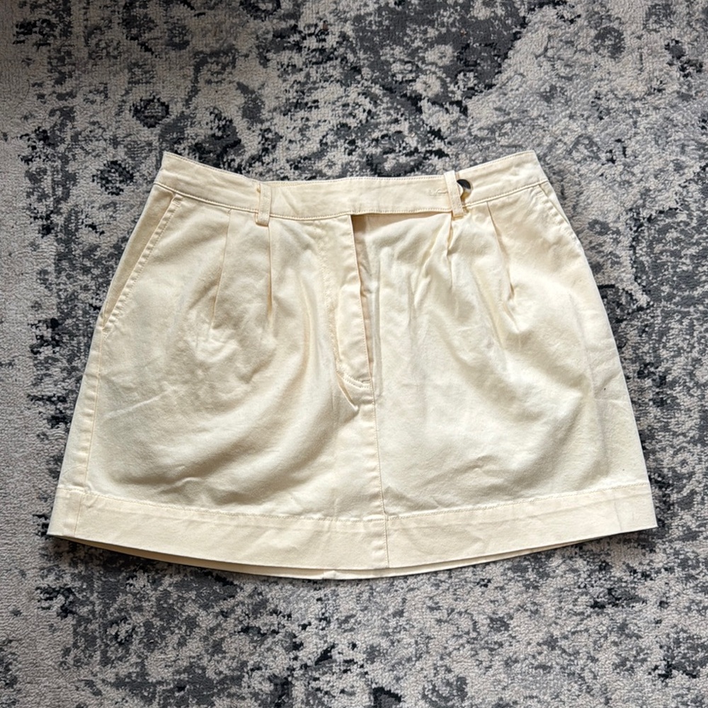UO Light Yellow Mini Skirt